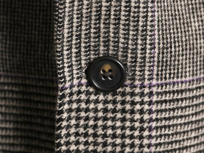 デッドストック ローレン ラルフローレン テーラード ジャケット メンズ XL 程/ ポロ ブレザー ウール チェック 大きいサイズ モノトーン