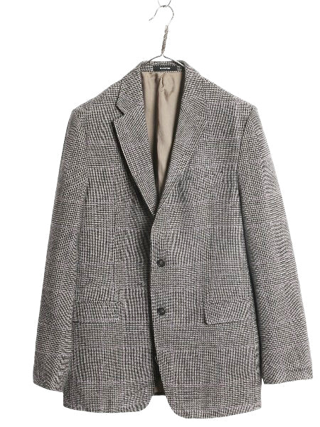 デッドストック ローレン ラルフローレン テーラード ジャケット メンズ XL 程/ ポロ ブレザー ウール チェック 大きいサイズ モノトーン