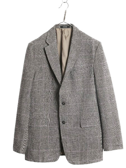 デッドストック ローレン ラルフローレン テーラード ジャケット メンズ XL 程/ ポロ ブレザー ウール チェック 大きいサイズ モノトーン