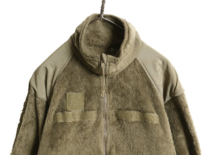 米軍実物 ECWCS GEN3 フルジップ フリース ジャケット LARGE REGULAR 古着 USA製 18年製 毛足 ミリタリー アーミー 軍物 レベル3 コヨーテ