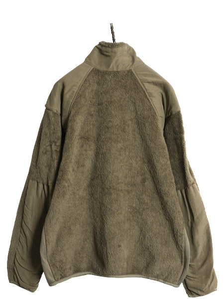 米軍実物 ECWCS GEN3 フルジップ フリース ジャケット LARGE REGULAR 古着 USA製 18年製 毛足 ミリタリー アーミー 軍物 レベル3 コヨーテ