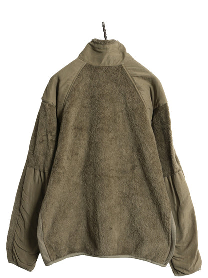 米軍実物 ECWCS GEN3 フルジップ フリース ジャケット LARGE REGULAR 古着 USA製 18年製 毛足 ミリタリー アーミー 軍物 レベル3 コヨーテ