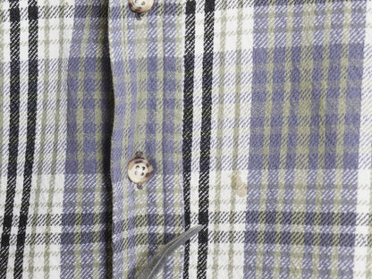 90s DAKOTA チェック 長袖 ヘビー フランネル シャツ メンズ XL 古着 オールド ファイブブラザー ネルシャツ ヘビーウェイト 大きいサイズ