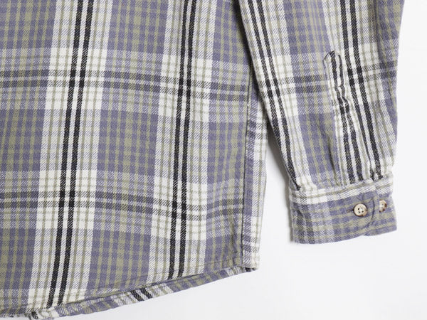 90s DAKOTA チェック 長袖 ヘビー フランネル シャツ メンズ XL 古着 オールド ファイブブラザー ネルシャツ ヘビーウェイト 大きいサイズ