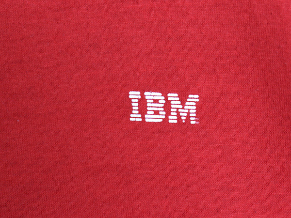 80s 90s IBM ロゴ プリント 半袖 Tシャツ メンズ M 程/ ヴィンテージ オールド 企業 シングルステッチ ワンポイント コンピューター テック