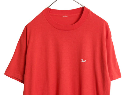 80s 90s IBM ロゴ プリント 半袖 Tシャツ メンズ M 程/ ヴィンテージ オールド 企業 シングルステッチ ワンポイント コンピューター テック