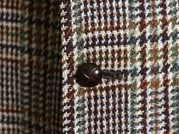 70s DUNN&Co ハリスツイード テーラード ジャケット メンズ XL 古着 旧タグ ヴィンテージ ブレザー ダン社 イギリス製 ヘビーウェイト 厚手