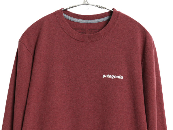 パタゴニア 両面 プリント 長袖 Tシャツ メンズ M / 19年製 アウトドア ロンT ロングスリーブ P6 バックプリント ボックスロゴ カットソー