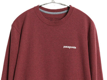パタゴニア 両面 プリント 長袖 Tシャツ メンズ M / 19年製 アウトドア ロンT ロングスリーブ P6 バックプリント ボックスロゴ カットソー