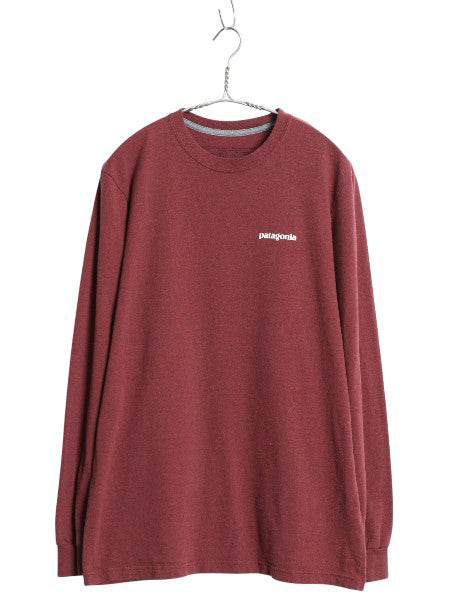パタゴニア 両面 プリント 長袖 Tシャツ メンズ M / 19年製 アウトドア ロンT ロングスリーブ P6 バックプリント ボックスロゴ カットソー