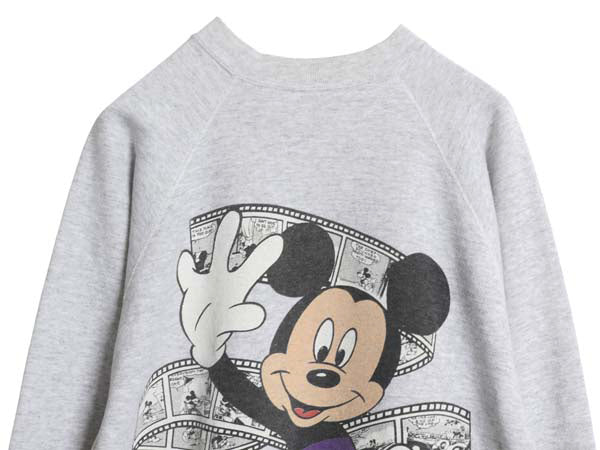 90s USA製 ミッキー イラスト プリント スウェット メンズ レディース XL 古着 オールド ディズニー トレーナー キャラクター 大きいサイズ