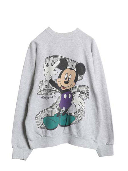 90s USA製 ミッキー イラスト プリント スウェット メンズ レディース XL 古着 オールド ディズニー トレーナー キャラクター 大きいサイズ
