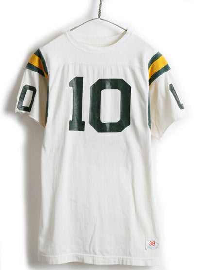 70's Champion チャンピオン レーヨン 半袖 フットボール Tシャツ (38)