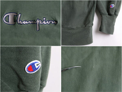 90's USA製 大きいサイズ XL ★ Champion チャンピオン リバースウィーブ ビッグ ロゴ刺繍 スウェット トレーナー ( メンズ ) 古着 90年代