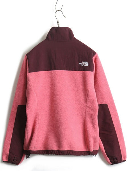 希少サイズ S ■ ノースフェイス フルジップ フリース ナイロン 切替 デナリ ジャケット ( レディース )古着 The North Face DENALI ピンク