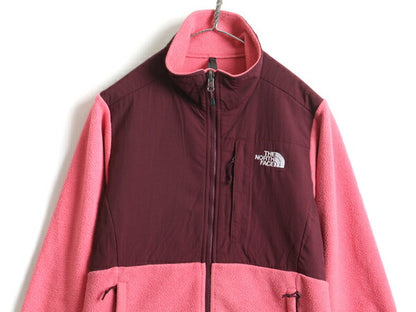 希少サイズ S ■ ノースフェイス フルジップ フリース ナイロン 切替 デナリ ジャケット ( レディース )古着 The North Face DENALI ピンク