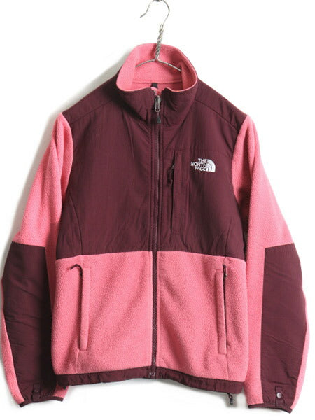 希少サイズ S ■ ノースフェイス フルジップ フリース ナイロン 切替 デナリ ジャケット ( レディース )古着 The North Face DENALI ピンク