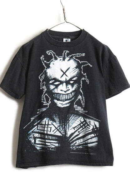 90s USA製 人気 黒 ★ WHITE ZOMBIE 両面 プリント 半袖 Tシャツ ( メンズ L ) 古着 90年代 ホワイトゾンビ バンドT メタル ロックT 当時物