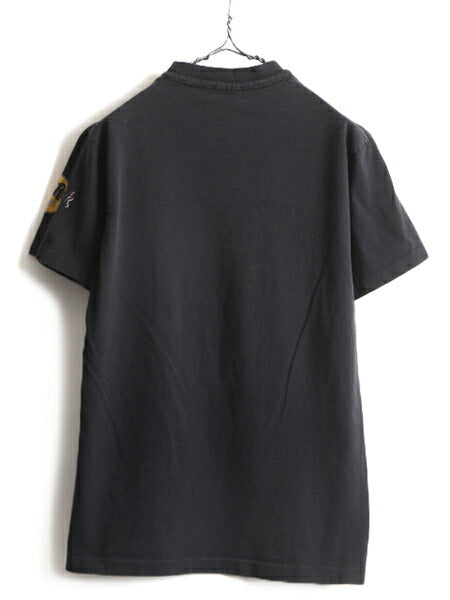 90s USA製 ■ ハードロックカフェ ビッグロゴ プリント 半袖 Tシャツ ( メンズ レディース L ) 古着 90年代 Hard Rock Cafe 企業 LAS VEGAS