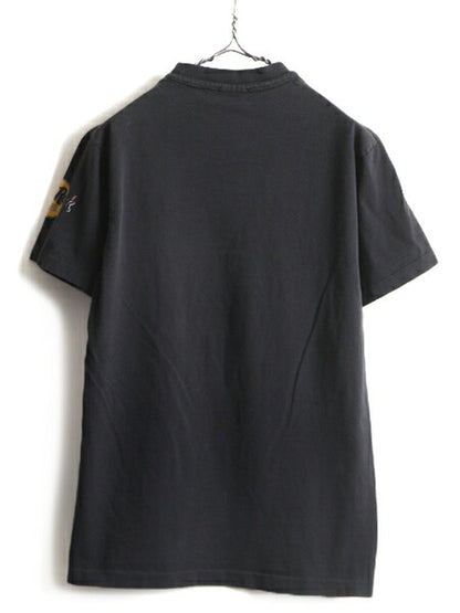 90s USA製 ■ ハードロックカフェ ビッグロゴ プリント 半袖 Tシャツ ( メンズ レディース L ) 古着 90年代 Hard Rock Cafe 企業 LAS VEGAS