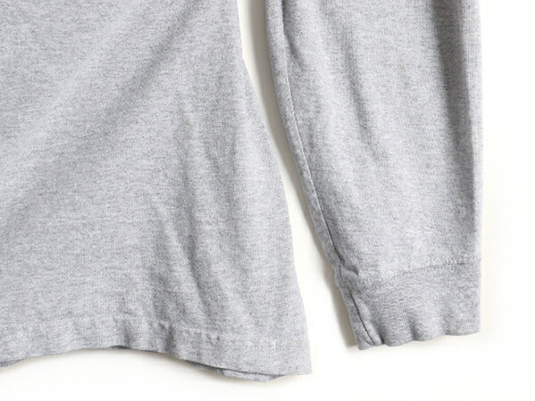 大きいサイズ XL ■ カーハート ポケット付き 長袖 Tシャツ ( メンズ ) 古着 CARHARTT ロンT ワンポイント クルーネック ポケT ロゴT 無地