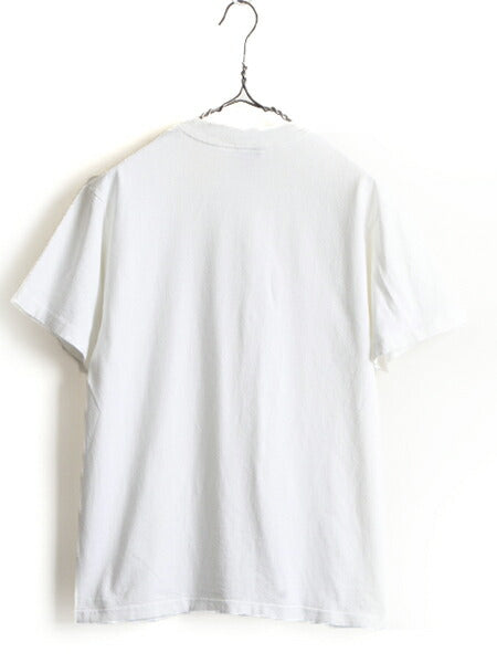 90s ■ ワーナー タズマニアンデビル プリント 半袖 Tシャツ ( メンズ レディース M ) 古着 90年代 ルーニー テューンズ キャラクター 白