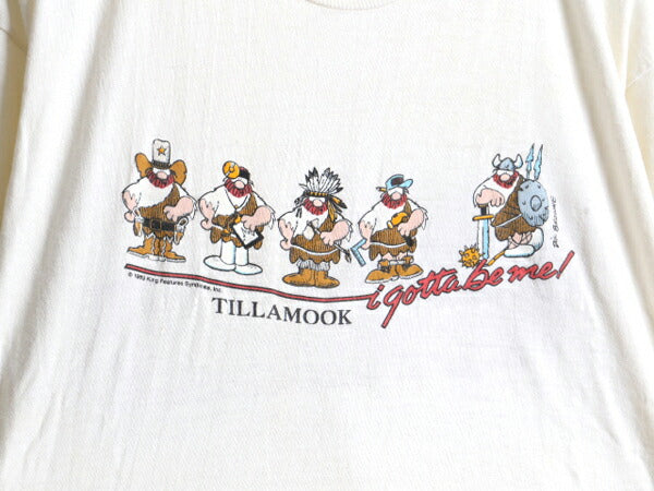80s Hagar the Horrible ヘイガーザホリブル プリント 半袖 Tシャツ (L程)