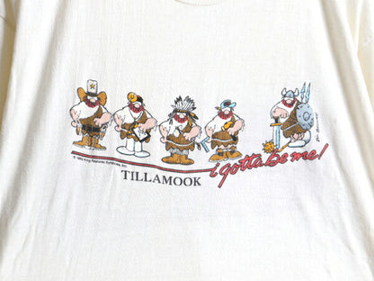 80s Hagar the Horrible ヘイガーザホリブル プリント 半袖 Tシャツ (L程)