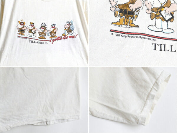80s Hagar the Horrible ヘイガーザホリブル プリント 半袖 Tシャツ (L程)