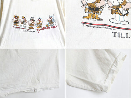 80s Hagar the Horrible ヘイガーザホリブル プリント 半袖 Tシャツ (L程)
