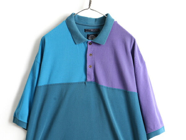 90s 大きいサイズ XL ■ DOCKERS リーバイス クレイジー 鹿の子 半袖 ポロシャツ ( メンズ ) 古着 90年代 ドッカーズ LEVIS 半袖シャツ 3色