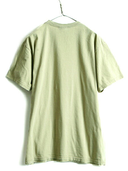 00s オールド 大きいサイズ XL ■ NIKE ナイキ スモール スウォッシュ ロゴ刺繍 半袖 Tシャツ ( メンズ ) 古着  ロゴT ワンポイント 00年代