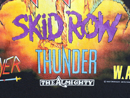 デッドストック 90s ★ MONSTERS OF ROCK 1992 両面 プリント 半袖 Tシャツ ( メンズ L ) 90年代 ロック メタル バンド オフィシャル 黒