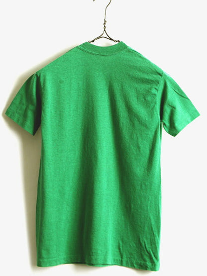 70s 80s ビンテージ ■ キャラクター 染み込み プリント 半袖 Tシャツ ( メンズ XS レディース S 程)古着 70年代 80年代 ビンテージ キャラ