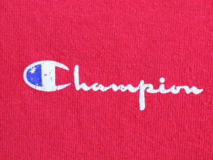 90s USA製 大きいサイズ XXL ■ チャンピオン 100% コットン ワンポイント プリント 半袖 Tシャツ ( メンズ ) 古着 90年代 Champion 目あり