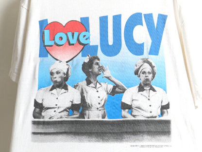 90s I LOVE LUCY アイ ラブ ルーシー ドラマ プリント 半袖 Tシャツ (L)