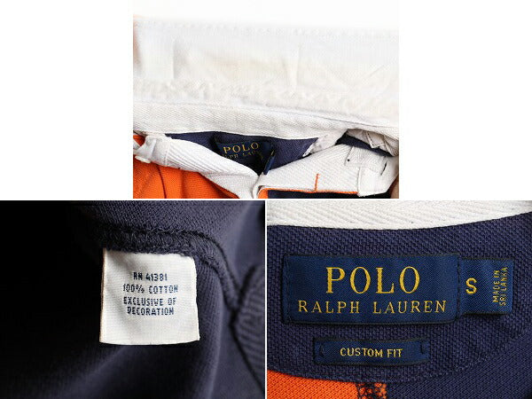 ビッグポニー 希少サイズ S ■ POLO ポロ ラルフローレン 鹿の子 半袖 ポロシャツ ( メンズ ) 半袖シャツ カスタムフィット ラガー タイプ