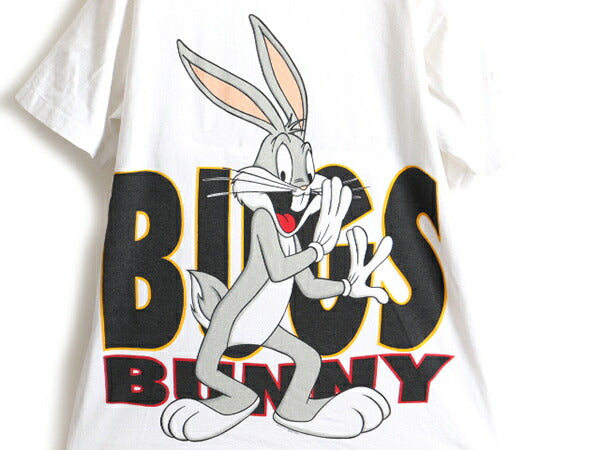 90s USA製 ■ ワーナー バックスバニー 大判 プリント 半袖 Tシャツ ( メンズ レディース XL 程) 古着 90年代 ルーニー テューンズ キャラ