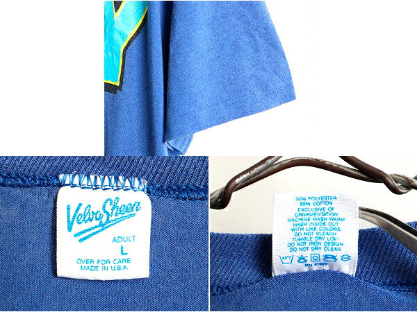 80s USA製 ■ ディズニー オフィシャル グーフィー プリント 半袖 Tシャツ ( L メンズ レディース M 程) 古着 80年代 キャラクター キャラT