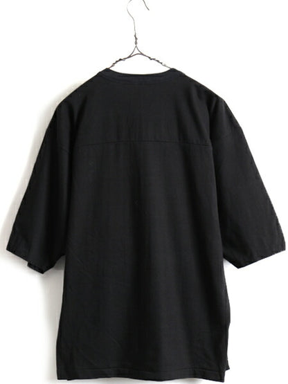 80s USA製 人気 黒 ■ NHL オフィシャル フライヤーズ プリント フットボール Tシャツ ( メンズ M ) 古着 80年代 ビンテージ 半袖Tシャツ