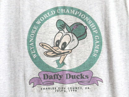 90s USA製 大きいサイズ XL ■ ハンティング キャラクター 両面 プリント 半袖 Tシャツ ( メンズ ) 古着 90年代 オールド プリントTシャツ