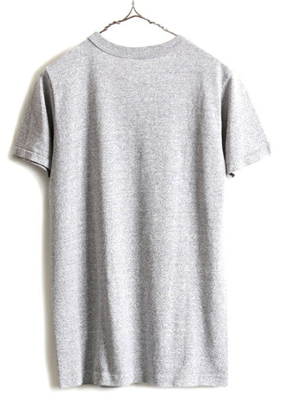 80s USA製 ■ チャンピオン ARMY プリント 半袖 Tシャツ ( メンズ M ) 古着 80年代 ビンテージ Champion アーミー ミリタリー 軍物 杢灰 灰