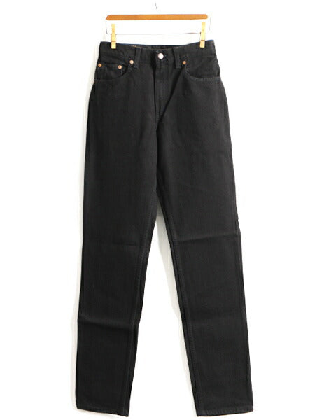 タグ付き 新品 デッドストック 90s USA製 Levis 505 ブラック デニム パンツ レディース S 程/ リーバイス ジーンズ ジーパン ストレート L