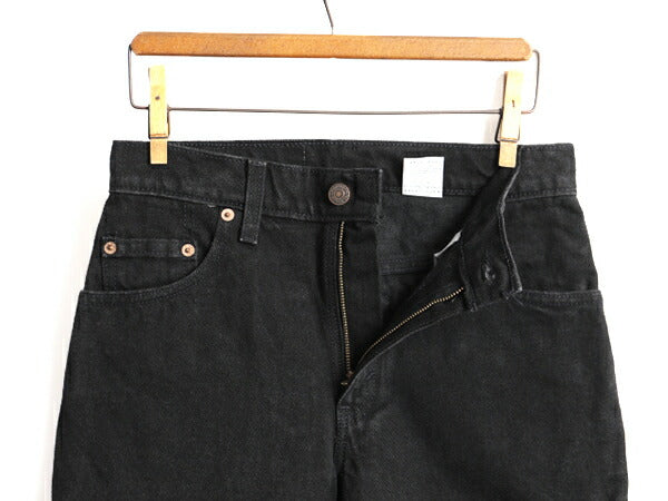 タグ付き 新品 デッドストック 90s USA製 Levis 505 ブラック デニム パンツ レディース S 程/ リーバイス ジーンズ ジーパン ストレート N