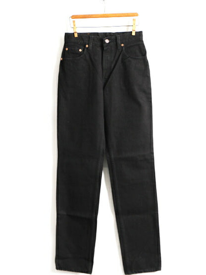 タグ付き 新品 デッドストック 90s USA製 Levis 505 ブラック デニム パンツ レディース S 程/ リーバイス ジーンズ ジーパン ストレート T