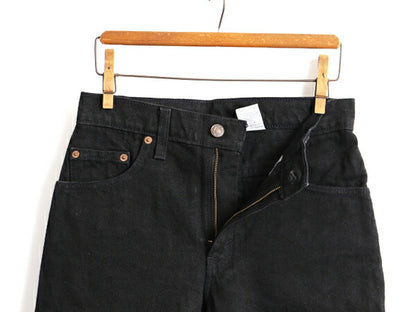 タグ付き 新品 デッドストック 90s USA製 Levis 505 ブラック デニム パンツ レディース S 程/ リーバイス ジーンズ ジーパン ストレート M