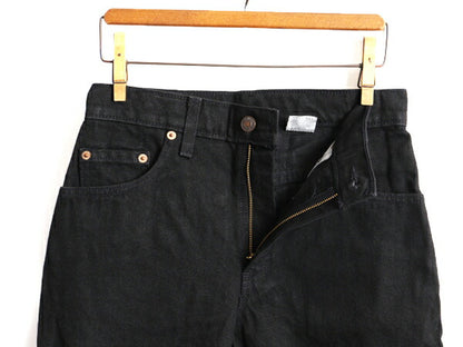 タグ付き 新品 デッドストック 90s USA製 Levis 505 ブラック デニム パンツ レディース S 程/ リーバイス ジーンズ ジーパン ストレート Q