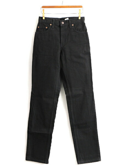 タグ付き 新品 デッドストック 90s USA製 Levis 505 ブラック デニム パンツ レディース S 程/ リーバイス ジーンズ ジーパン ストレート M