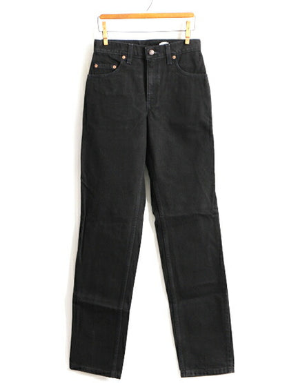 タグ付き 新品 デッドストック 90s USA製 Levis 505 ブラック デニム パンツ レディース S 程/ リーバイス ジーンズ ジーパン ストレート U