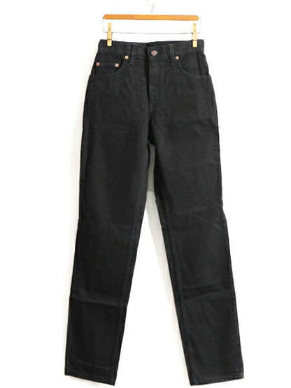 タグ付き 新品 デッドストック 90s USA製 Levis 505 ブラック デニム パンツ レディース S 程/ リーバイス ジーンズ ジーパン ストレート Q